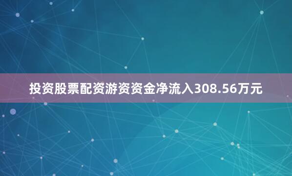 投资股票配资游资资金净流入308.56万元
